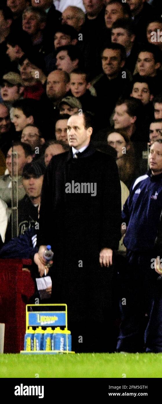 GEORGE GRAHAM TOTTENHAM HOTSPUR MANAGER DURANTE LA QUATER-FINAL DELLA FA CUP WEST HAM V TOTTENHAM HOTSPUR Foto Stock