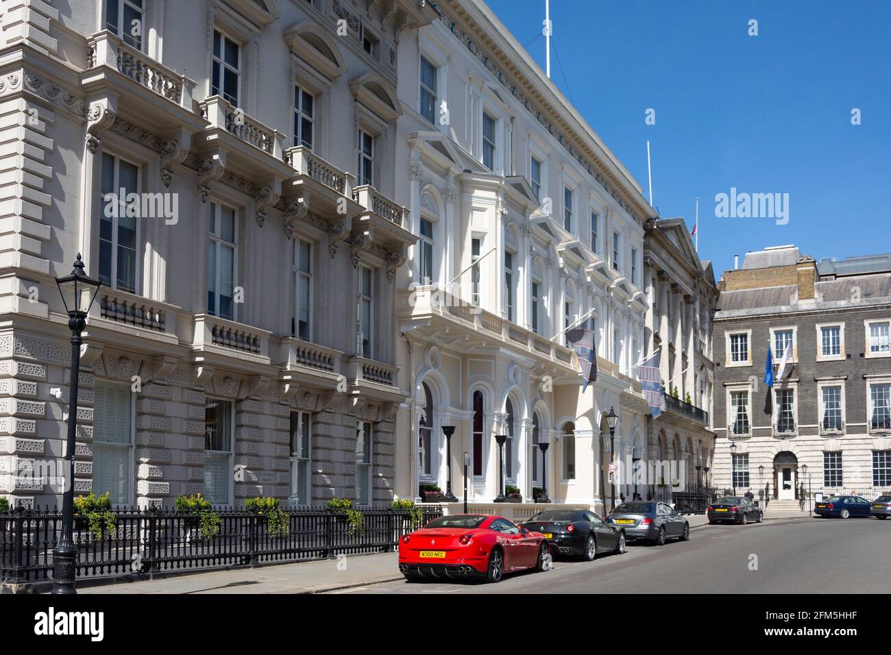 East India Club, St James's Square, St James's City of Westminster, Greater London, Inghilterra, Regno Unito Foto Stock