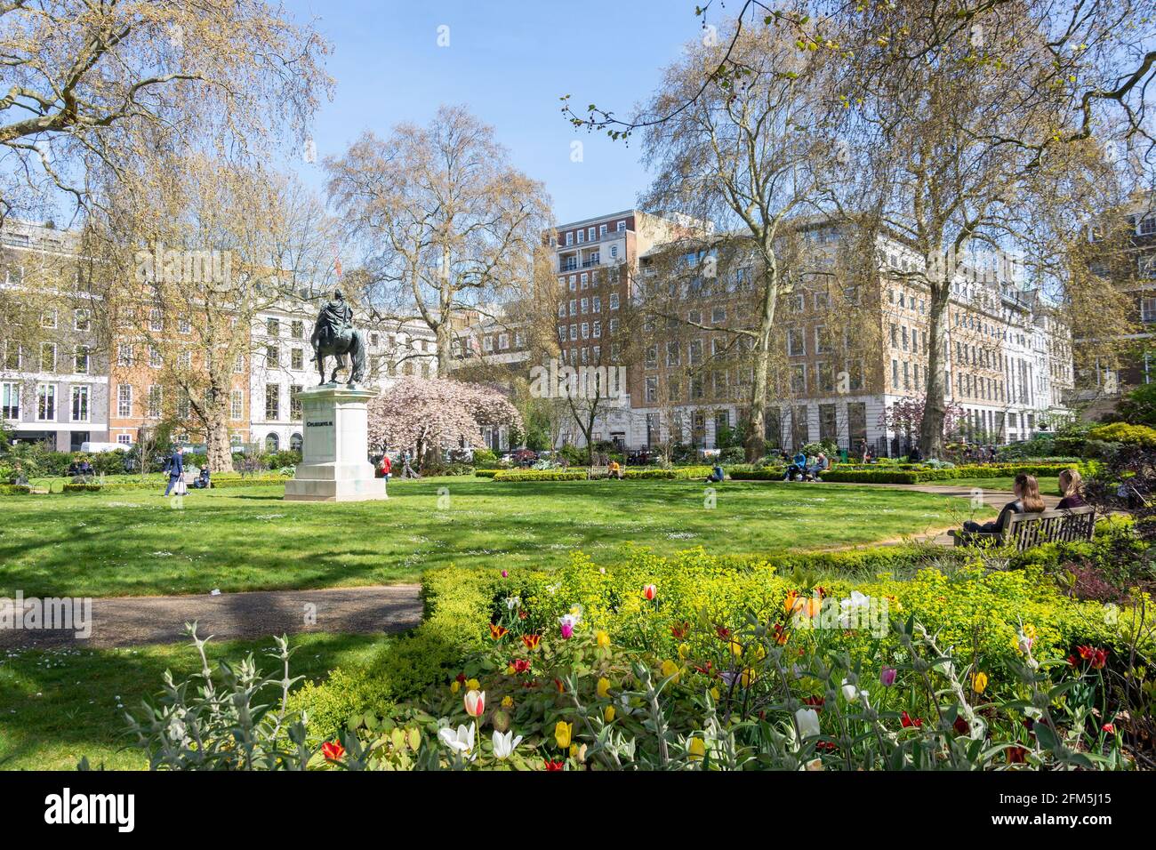 St James's Square, St James's, City of Westminster, Greater London, Inghilterra, Regno Unito Foto Stock