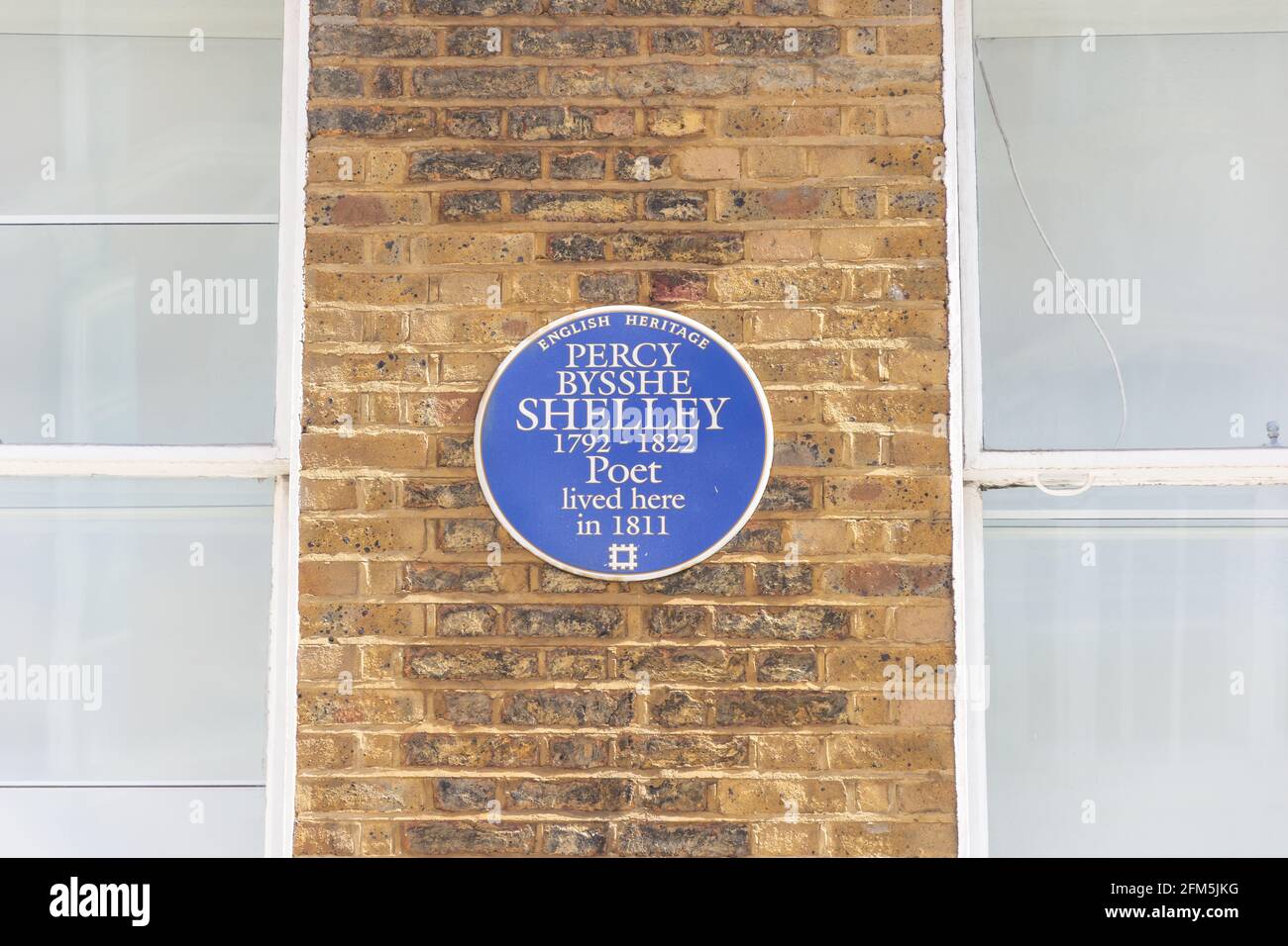 Percy Bysshe Shelley (poeta romantico inglese) targa blu, Carnaby Street, West End, Soho, City of Westminster, Greater London, England, Regno Unito Foto Stock