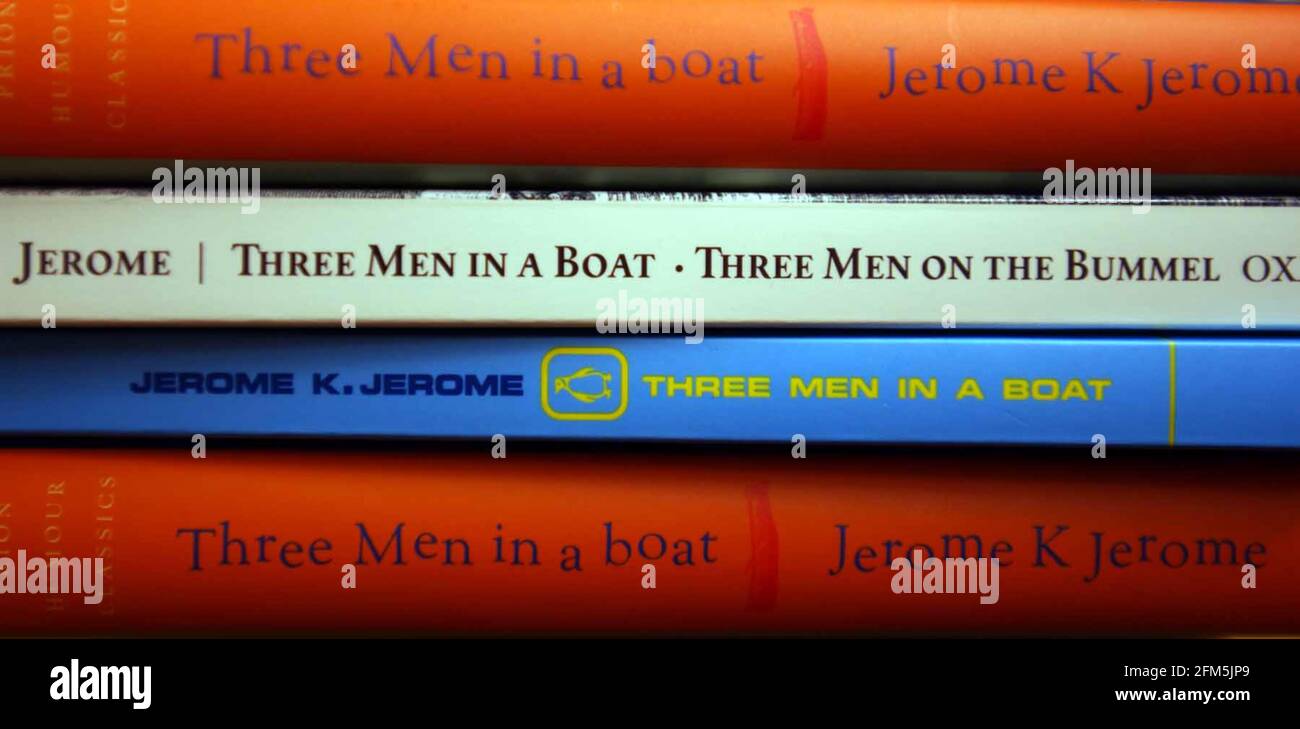 TRE UOMINI IN UNA BARCA, 27/2/04 PILSTON Foto Stock