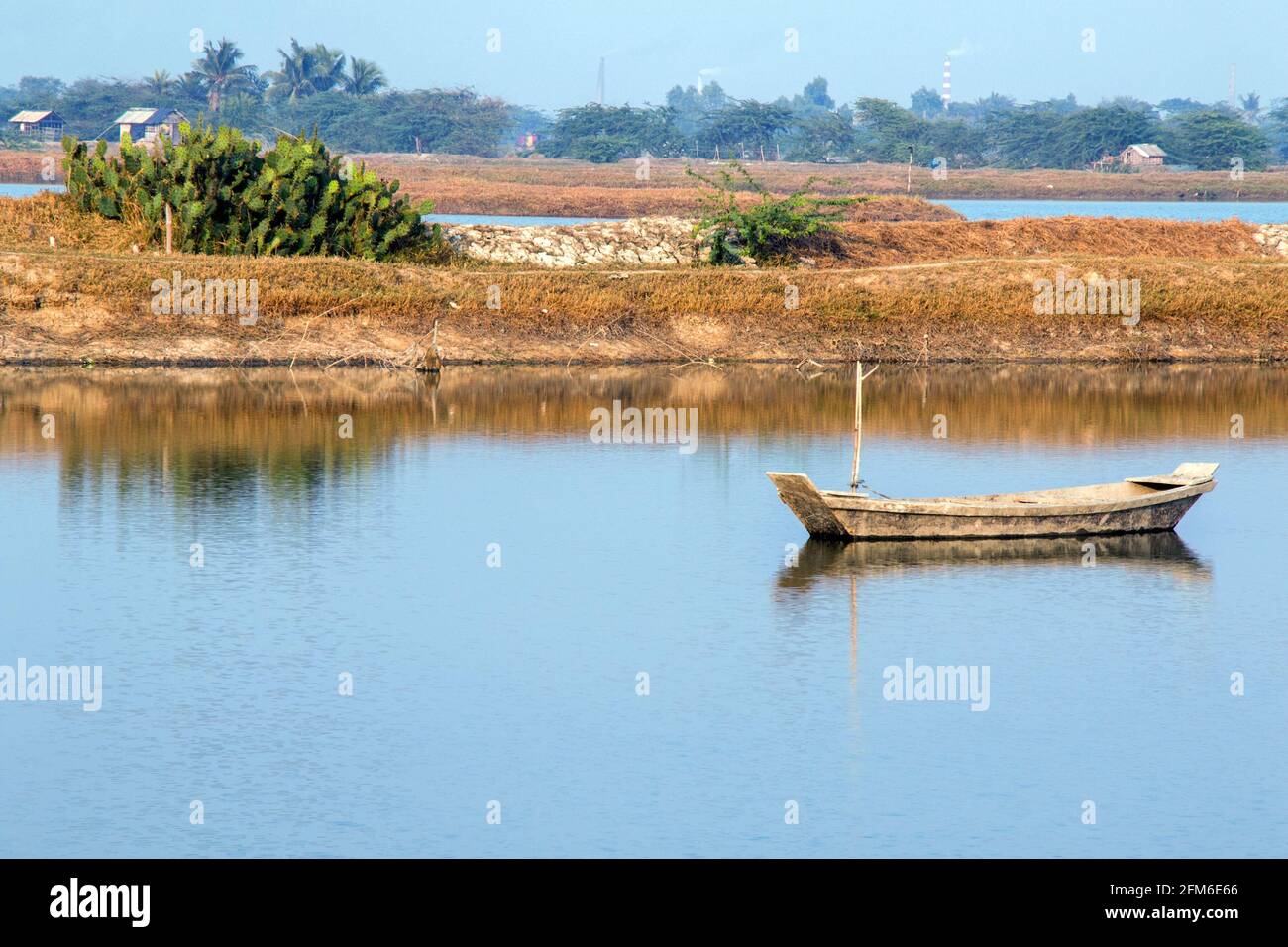 paesaggio rurale a nord 24 pargana bengala occidentale india Foto Stock