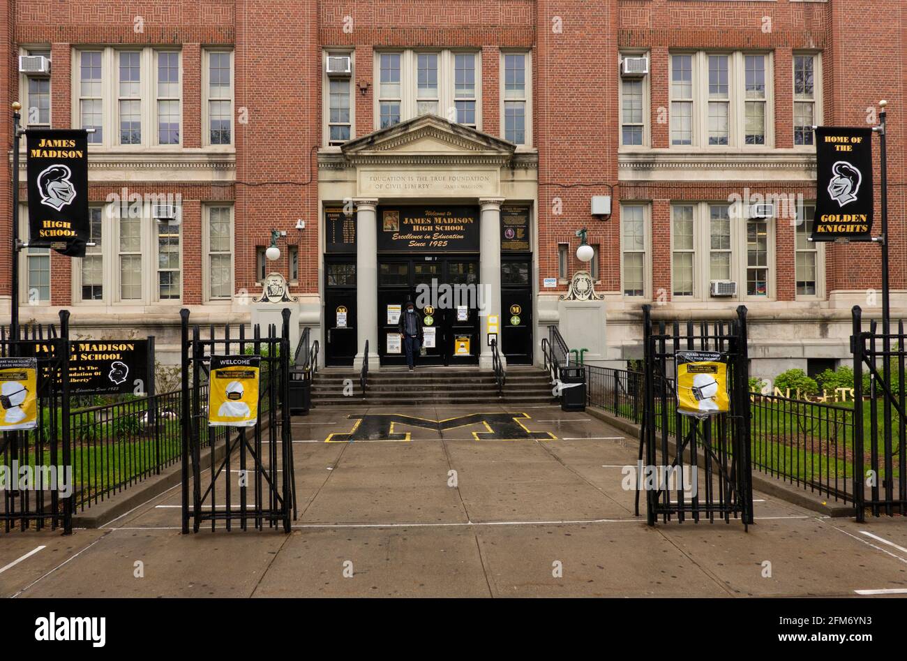 James Madison High School a Sheepshead Bay Brooklyn New York Foto Stock