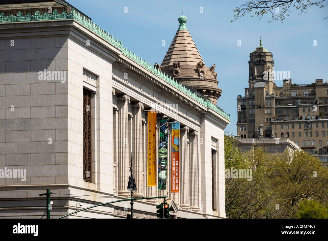 Historical Society di New York museo e biblioteca, 170 Central Park West, NYC Foto Stock