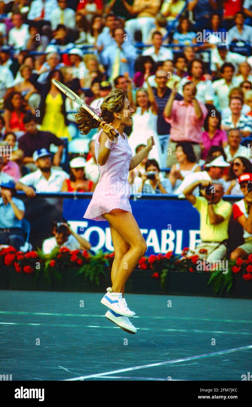 Tracy Austin (USA) vince i Campionati di tennis aperti degli Stati Uniti del 1981 Foto Stock