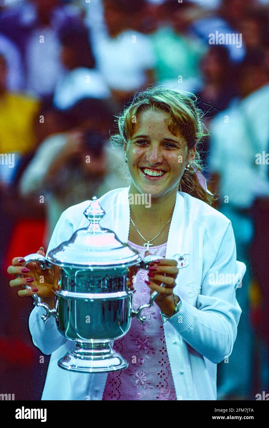 Tracy Austin (USA) vince i Campionati di tennis aperti degli Stati Uniti del 1981 Foto Stock