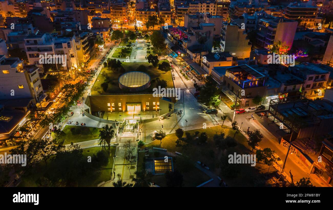 Piazza Gazi e Technopolis ad Atene, Grecia Foto stock - Alamy
