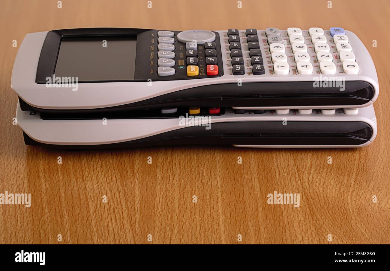 calcolatrice elettrica per l'ufficio Foto Stock