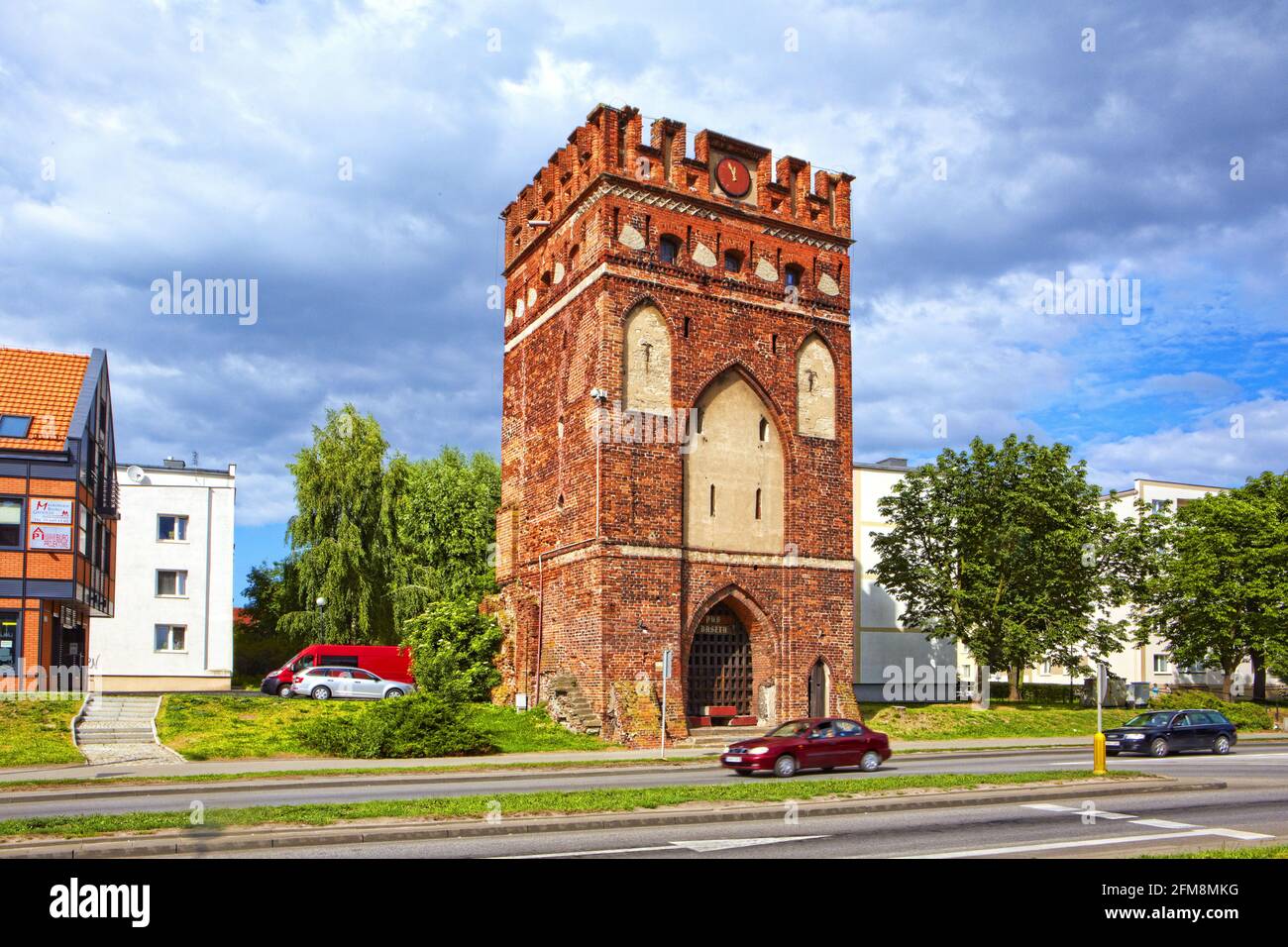 Polonia, Malbork, Mary Gate, Pomerania voivodato Foto Stock