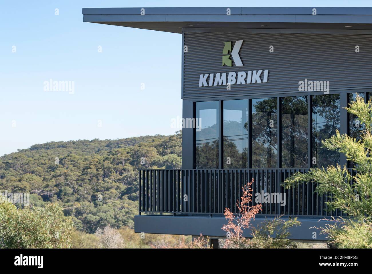 Gli uffici amministrativi del Kimbriki Resource Recovery Center di Ingleside Sulle spiagge settentrionali di Sydney in Australia Foto Stock