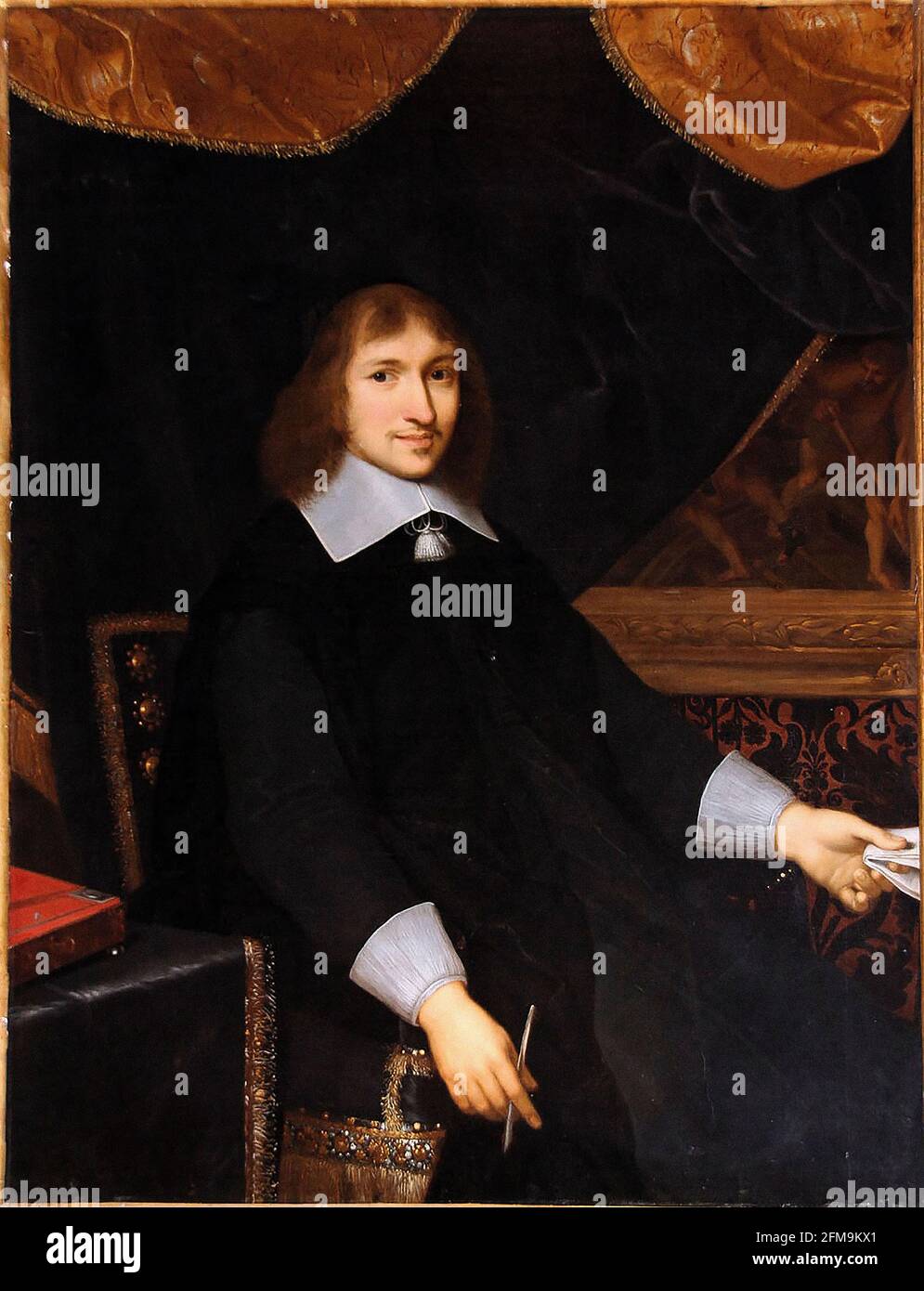 Nicolas Fouquet 8 (Parigi Francia, 27 gennaio 1615 – Pinerolo Italia, 23 marzo 1680) Poliziano francese Foto Stock