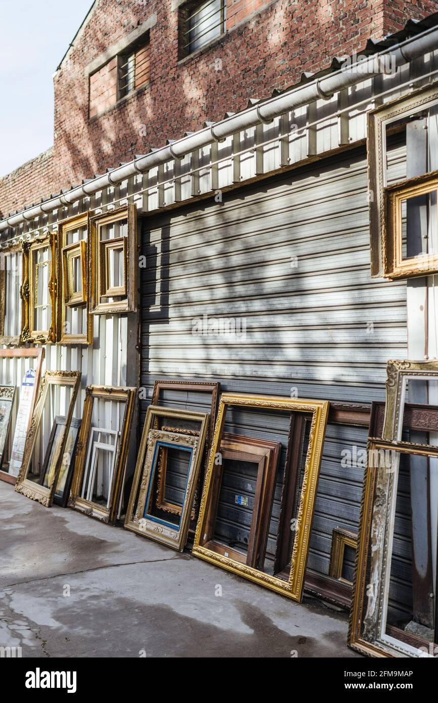 Mercato delle pulci a Parigi, Pucas de Saint-Ouen, Clignancourt Foto Stock