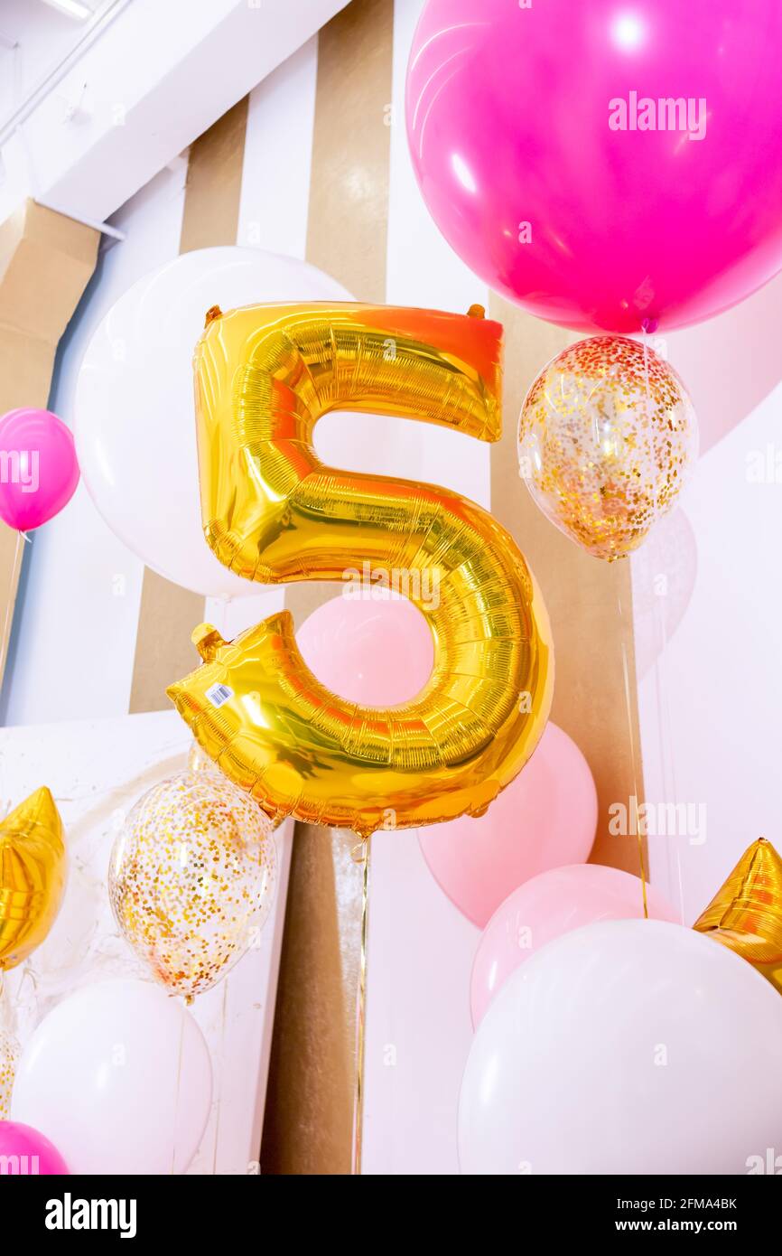 Decorazioni compleanno bambino 7 anni numero palloncini d'aria