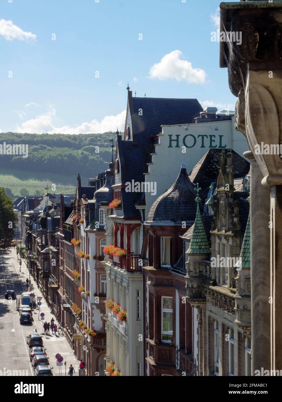Christophstrasse, Treviri, Patrimonio dell'Umanità dell'UNESCO, Renania-Palatinato, Germania Foto Stock