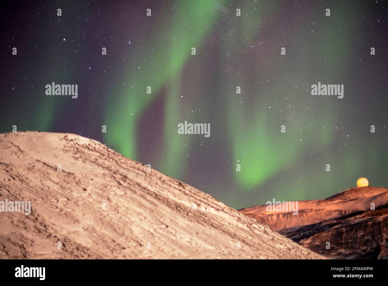 Aurora Australis McMurdo Antartide Foto Stock