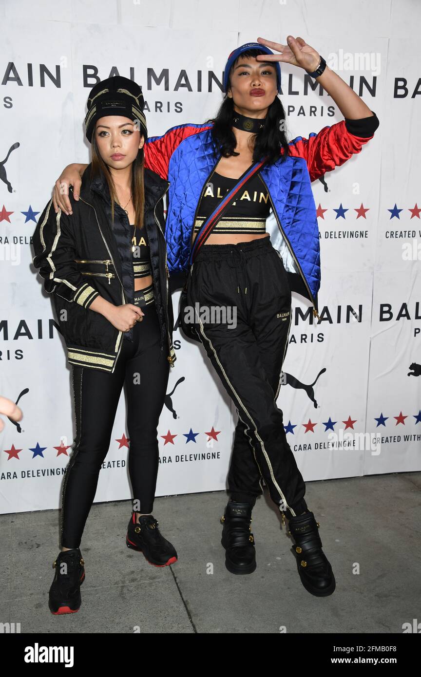 Lancio della collaborazione di Puma X Balmain creata da Cara Delevingne e Olivier Rousteing, tenuta presso Milk Studios di Los Angeles, giovedì 21 novembre 2019. Jennifer Graylock-Graylock.com Foto Stock