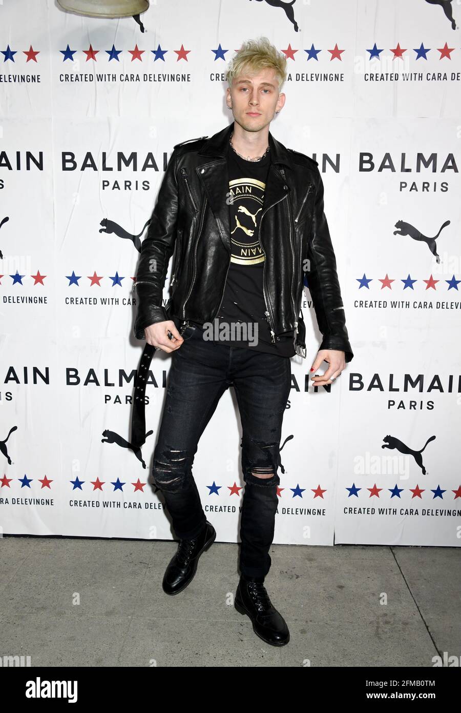 Lancio della collaborazione di Puma X Balmain creata da Cara Delevingne e Olivier Rousteing, tenuta presso Milk Studios di Los Angeles, giovedì 21 novembre 2019. Jennifer Graylock-Graylock.com Foto Stock