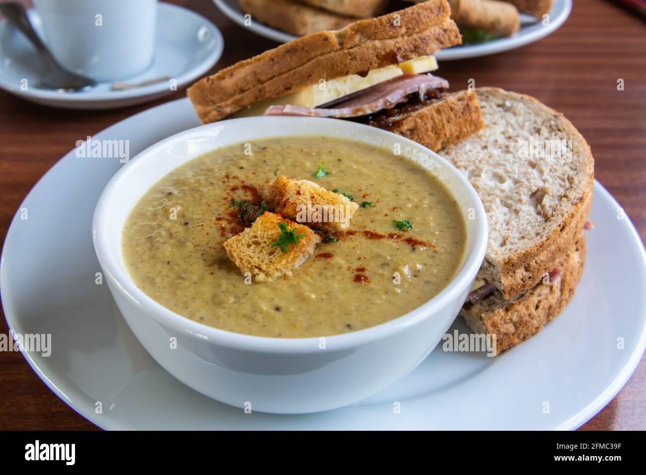 Zuppa del Master Station a Glenfinnan, Scozia. Foto Stock