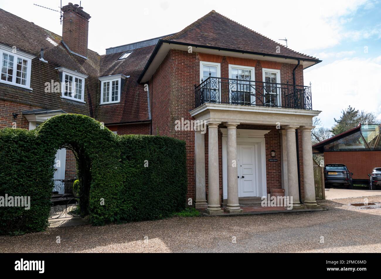 Hurley Manor House, un ex quartier generale della stazione OSS (Office of Strategic Services) Victor era una base segreta di rete spionaggio americana durante il mondo Foto Stock