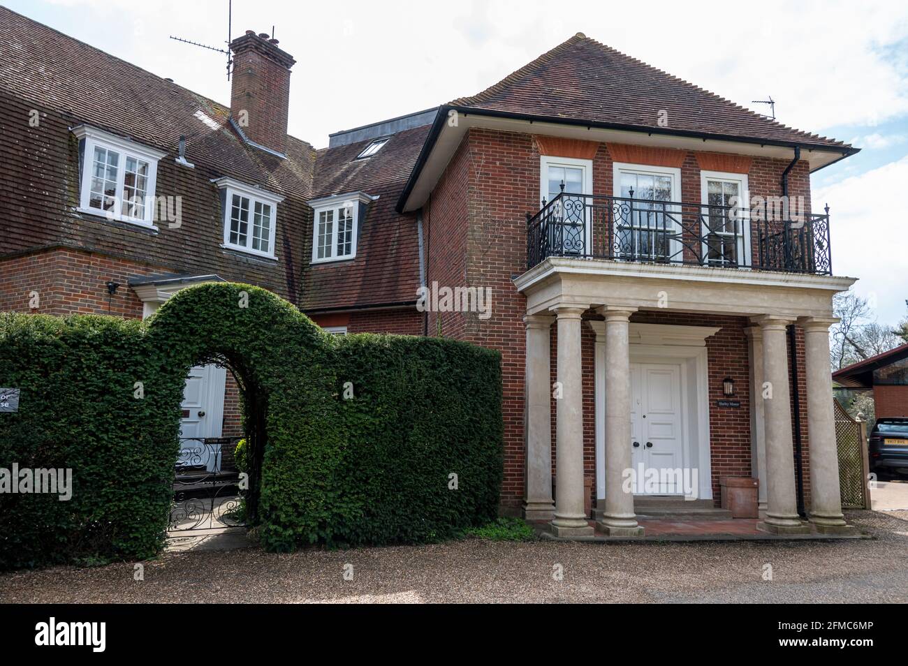 Hurley Manor House, un ex quartier generale della stazione OSS (Office of Strategic Services) Victor era una base segreta di rete spionaggio americana durante il mondo Foto Stock