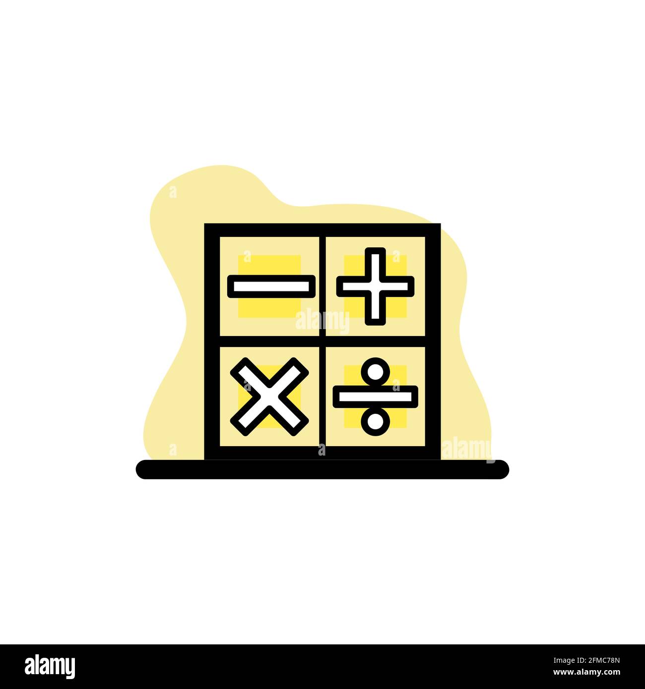 Icona di calcolo Illustrazione vettoriale concettuale eps10 Illustrazione Vettoriale