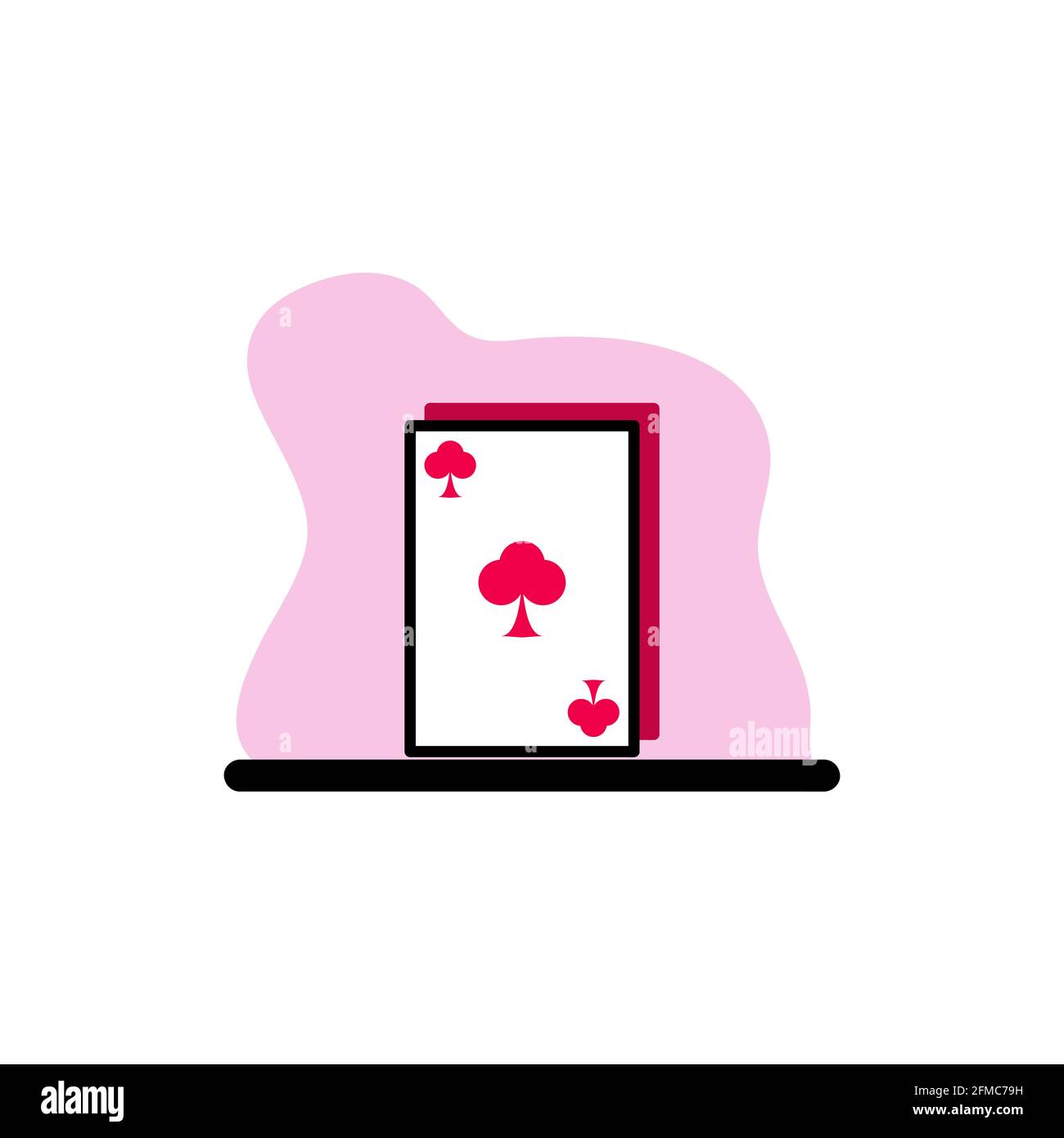 Icon Poker Vector Conceptual Design Illustrazione eps10 Illustrazione Vettoriale
