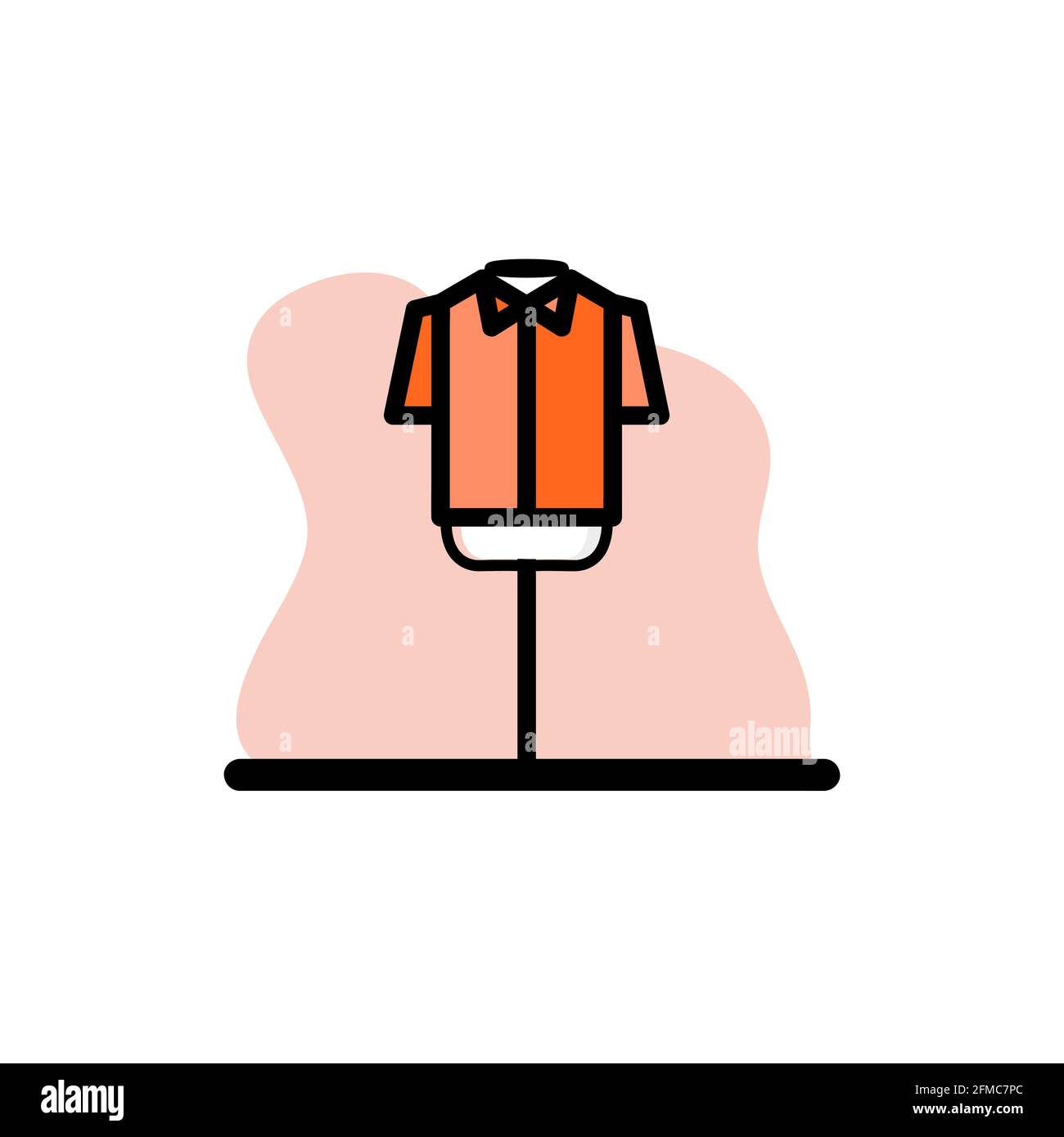 Manichino camicia Conceptual Vector Icon Illustration Design eps10 Illustrazione Vettoriale