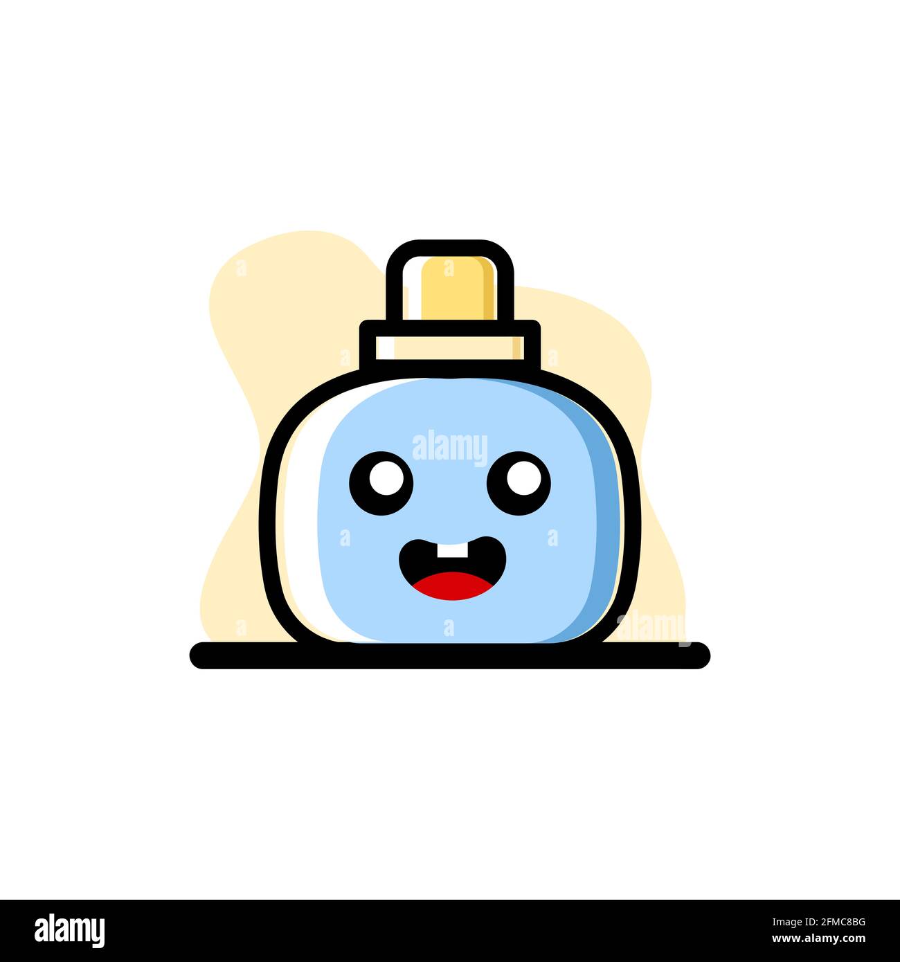 Cute Glue Bottle Vector Illustration Character Design eps10 ottimo per qualsiasi scopo Illustrazione Vettoriale