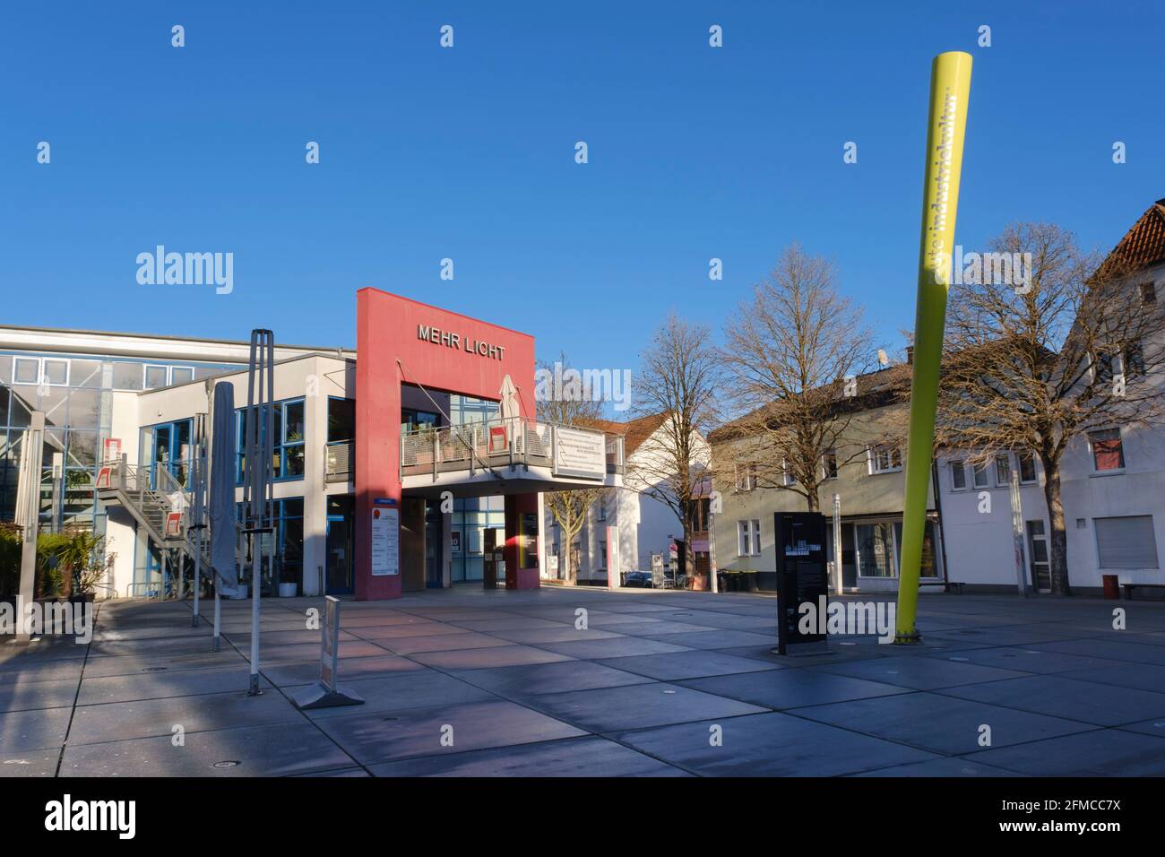 Centro per l'apprendimento e il museo dell'arte leggera, ZIB, Unna, zona della Ruhr, Renania Settentrionale-Vestfalia, Germania, Europa Foto Stock