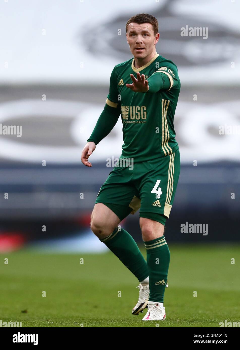 John Fleck of Sheffield United - Tottenham Hotspur v Sheffield United, Premier League, Tottenham Hotspur Stadium, Londra, Regno Unito - 2 maggio 2021 solo per uso editoriale - si applicano restrizioni DataCo Foto Stock