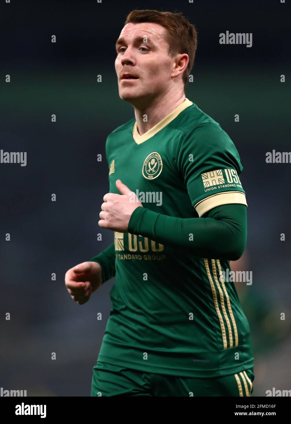 John Fleck of Sheffield United - Tottenham Hotspur v Sheffield United, Premier League, Tottenham Hotspur Stadium, Londra, Regno Unito - 2 maggio 2021 solo per uso editoriale - si applicano restrizioni DataCo Foto Stock