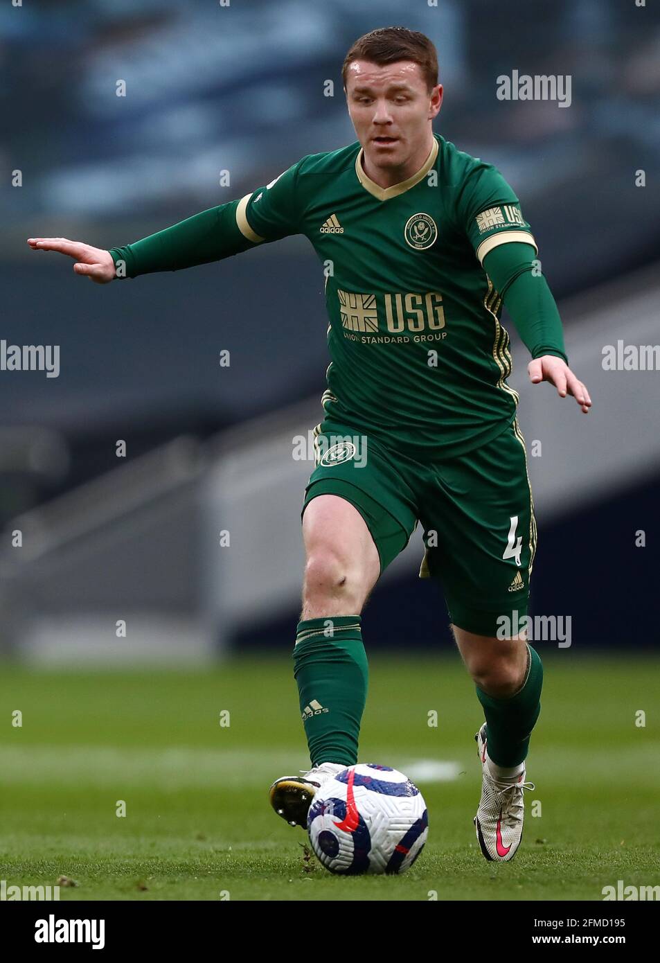 John Fleck of Sheffield United - Tottenham Hotspur v Sheffield United, Premier League, Tottenham Hotspur Stadium, Londra, Regno Unito - 2 maggio 2021 solo per uso editoriale - si applicano restrizioni DataCo Foto Stock