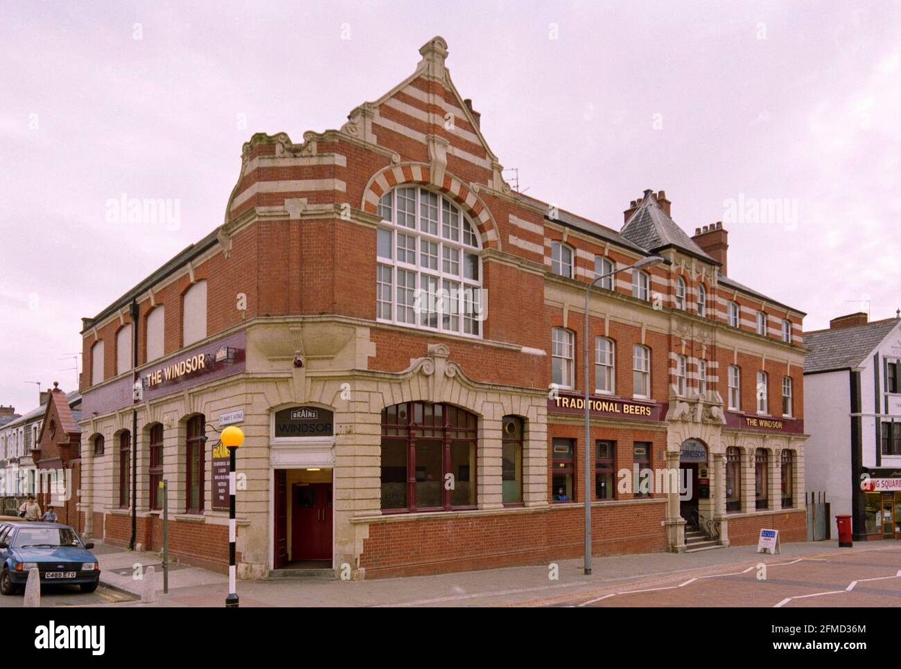 The Windsor Pub, Barry, vale of Glamorgan, 1989 Foto Stock