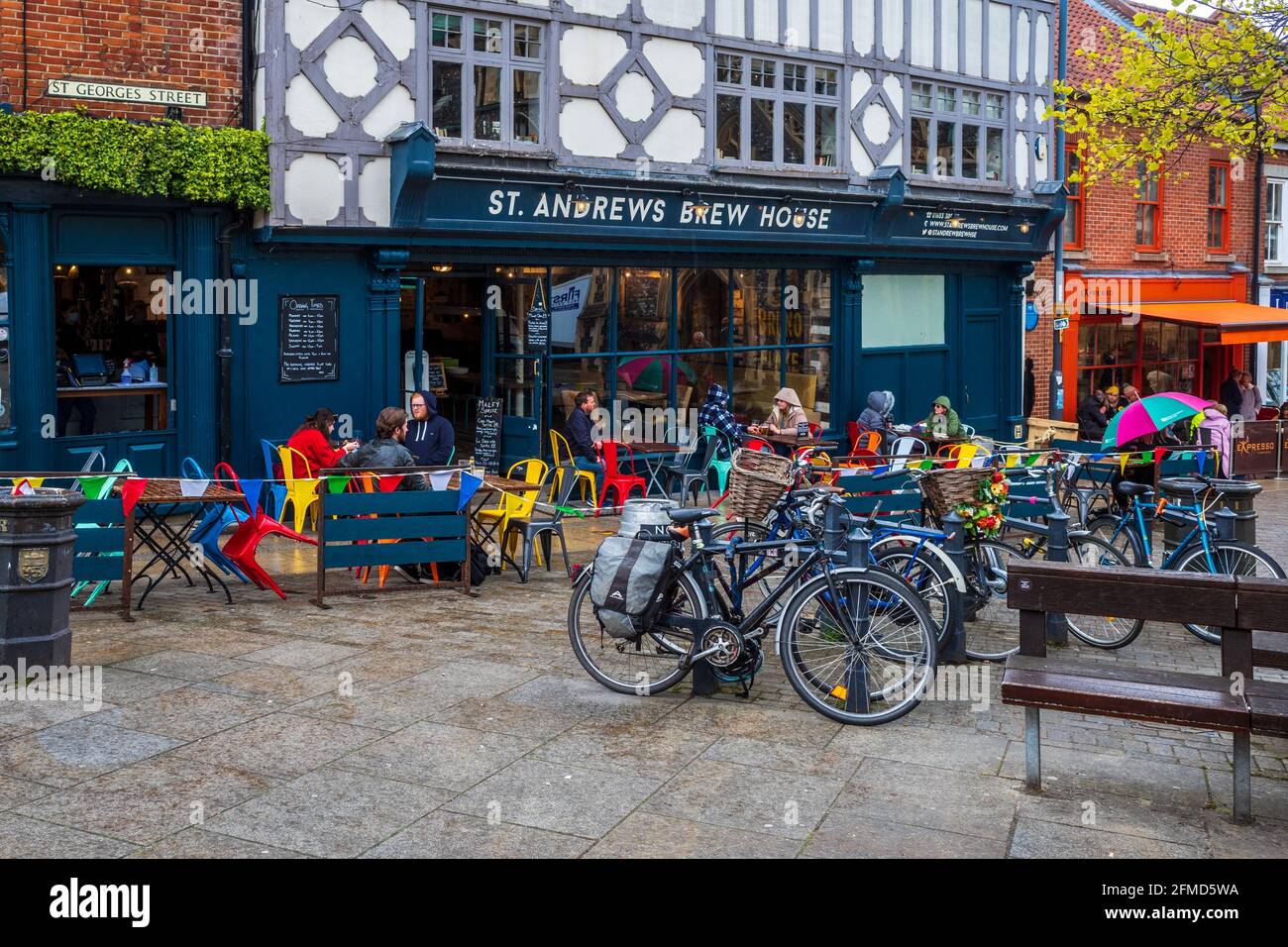 St Andrews Brew House Norwich - Pub, ristorante e micro birreria nel centro di Norwich UK Foto Stock