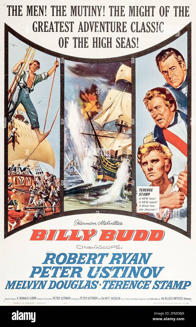 BILLY BUDD 1962 Rank Film Distributors produzione con Terence Stamp. Poster di Reynold Brown Foto Stock