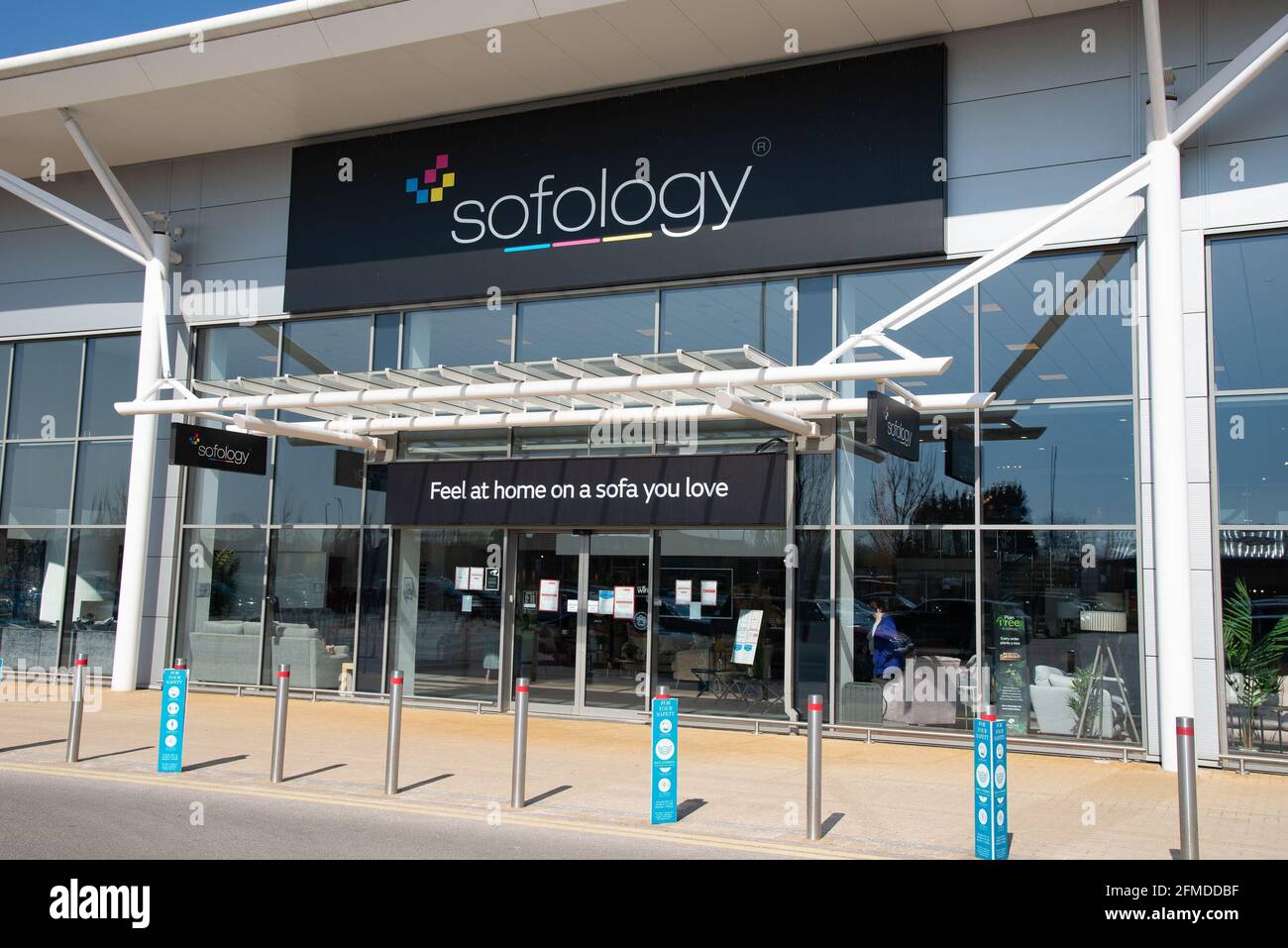 Sofology Shop al Deepdale Shopping Park, Blackpool Road, Preston, Lancashire, Regno Unito Foto Stock