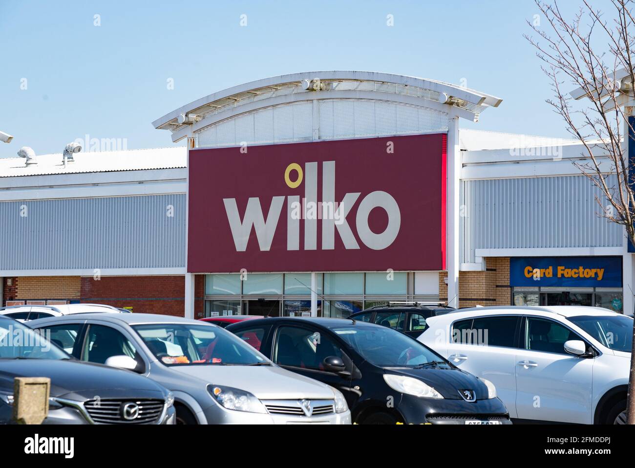 Negozio Wilko al Deepdale Shopping Park, Blackpool Road, Preston, Lancashire, Regno Unito Foto Stock