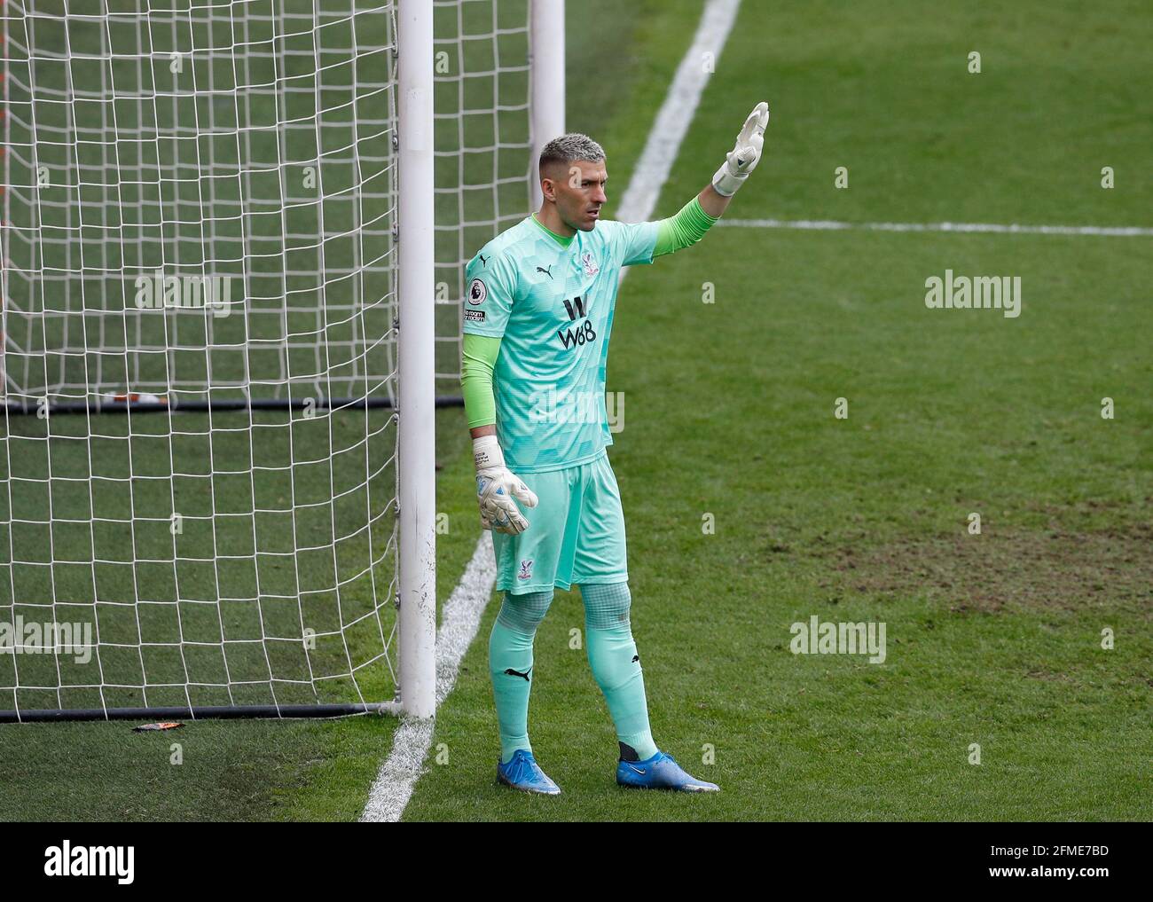 Sheffield, Inghilterra, 8 maggio 2021. Vicente Guaita di Crystal Palace durante la partita della Premier League a Bramall Lane, Sheffield. Il credito immagine dovrebbe essere: Darren Staples / Sportimage Credit: Sportimage/Alamy Live News Foto Stock