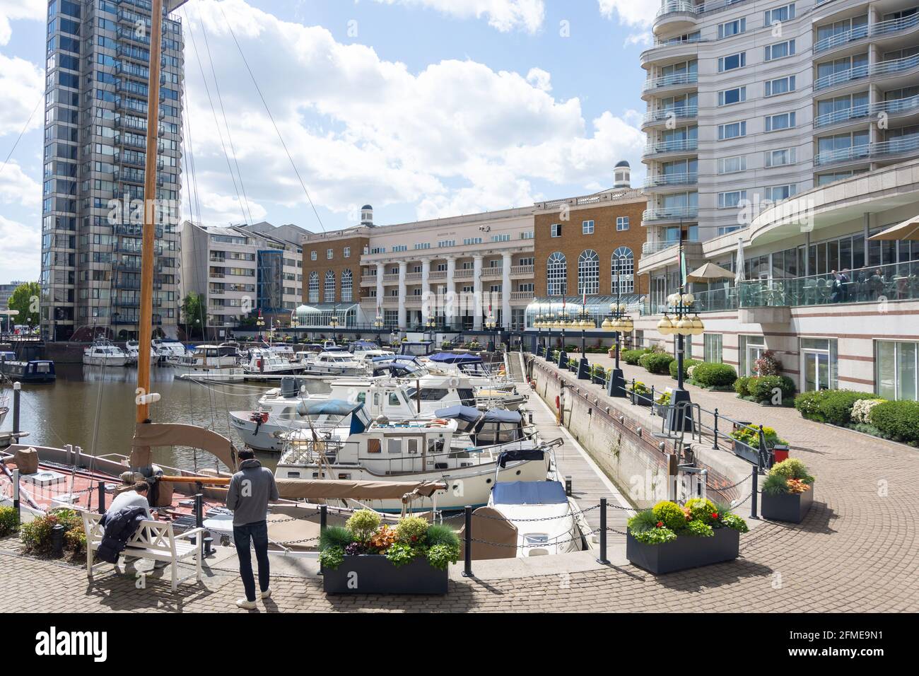 Chelsea Marina, Chelsea Harbour, Sands End, Borough of Hammersmith and Fulham, Greater London, England, Regno Unito Foto Stock