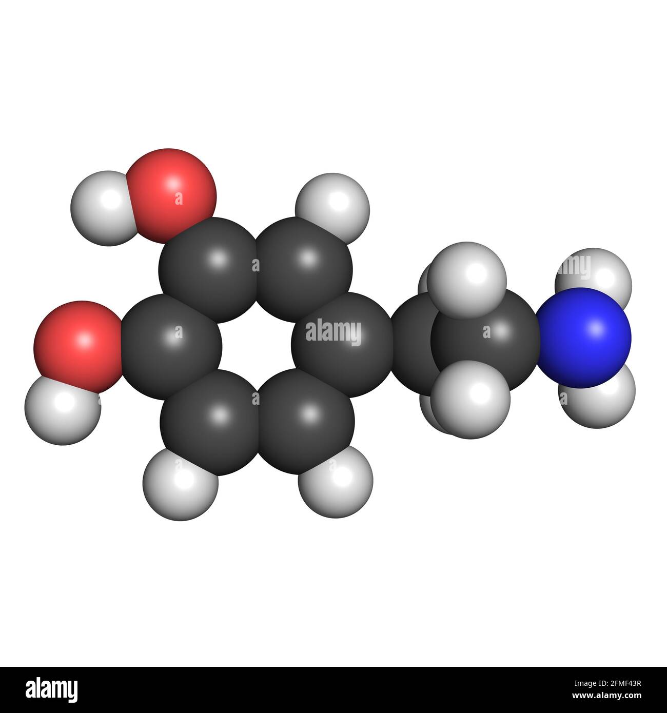 Ormone Della Dopamina Formula Chimica Strutturale - Immagini vettoriali stock e altre immagini
