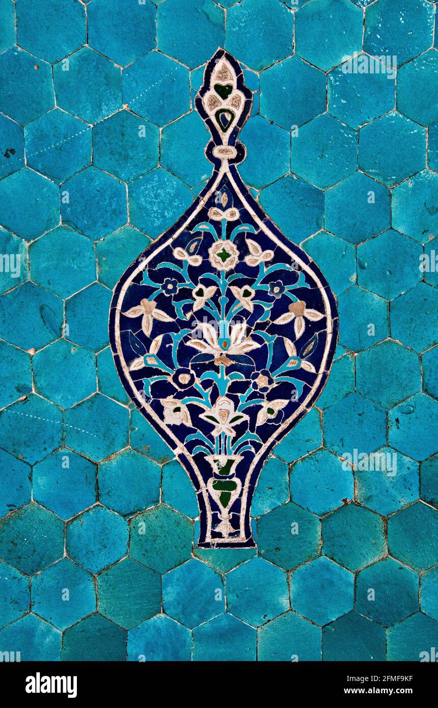 Masjed-e moschea Jameh o Moschea del Venerdì, Yazd, Iran Foto Stock