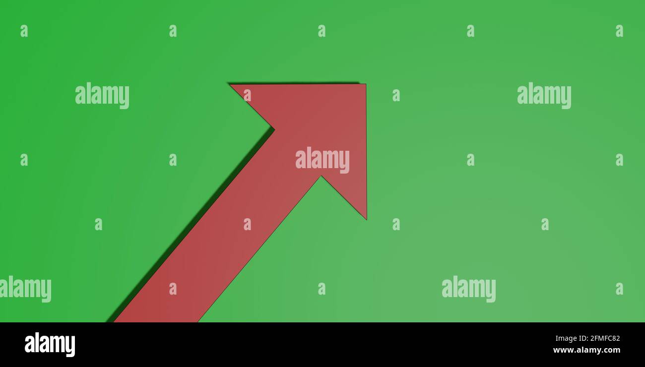 freccia che indica il successo o il concetto di crescita carriera in avanti background raggiungimento concorrenza freccia direzione successo crescita up business salita Foto Stock
