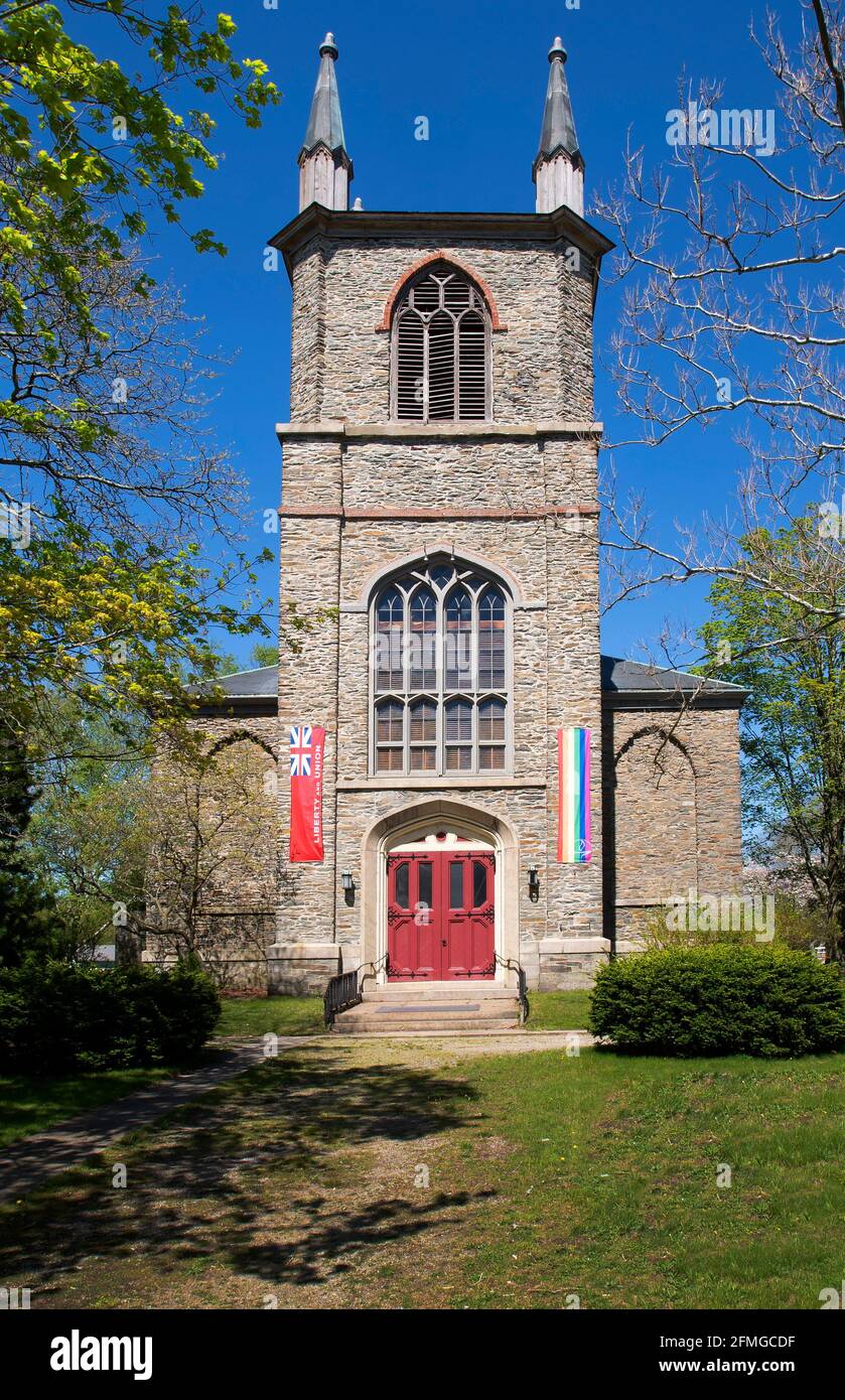 La chiesa storica (universalista unitario) su Church Green, Taunton, Massachusetts, Stati Uniti Foto Stock