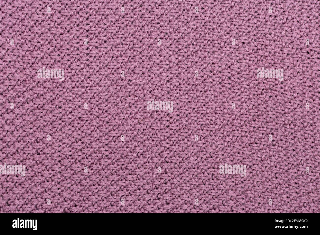 Tessuto lavorato a maglia sfondo di lana perla. La struttura del tessuto con una texture naturale. Sfondo tessuto. Sfondo di lana lavorato a maglia. Foto Stock