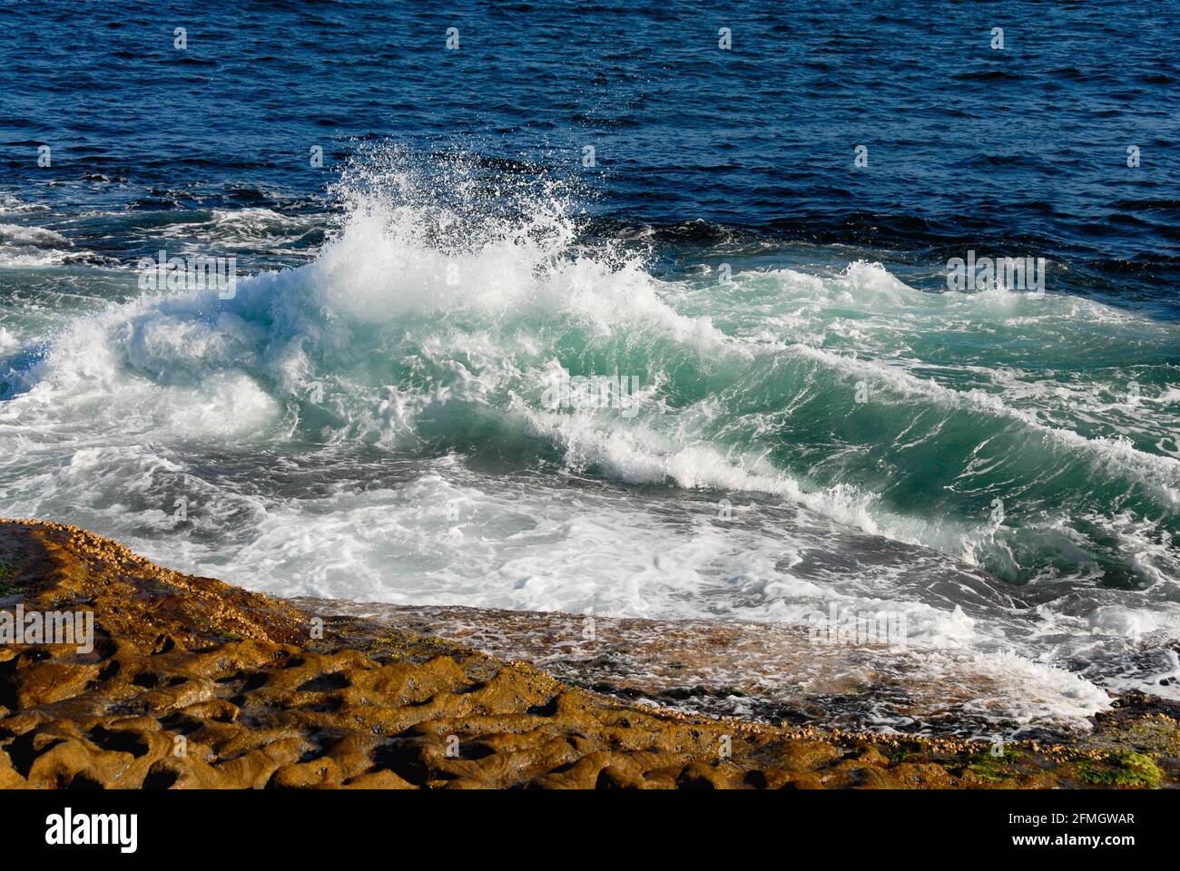 Spray marino nel nuovo Galles del Sud (Australia) Foto Stock