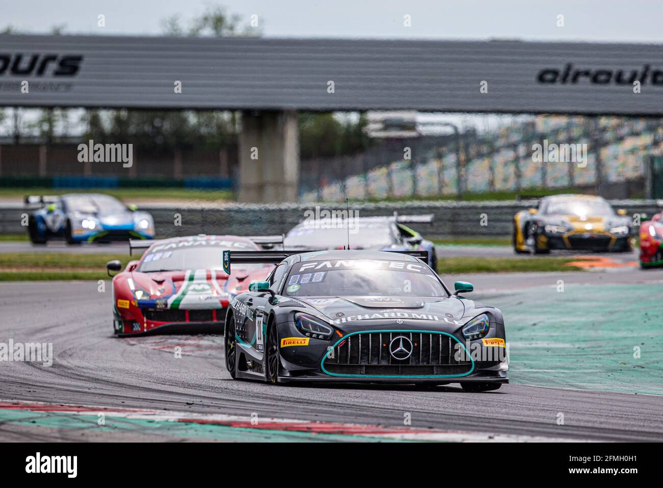 20 Pierburg Valentin (ger), Baumann Dominik (aut), SPS Automotive Performance, Mercedes-AMG GT3, azione durante il 2° round del 2021 Fanatec GT World Challenge Europe Powered by AWS, dal 6 al 9 maggio 2021 sul circuito di Nevers Magny-Cours, Magny-Cours, Francia - Foto Clément Luck / DPPI Foto Stock