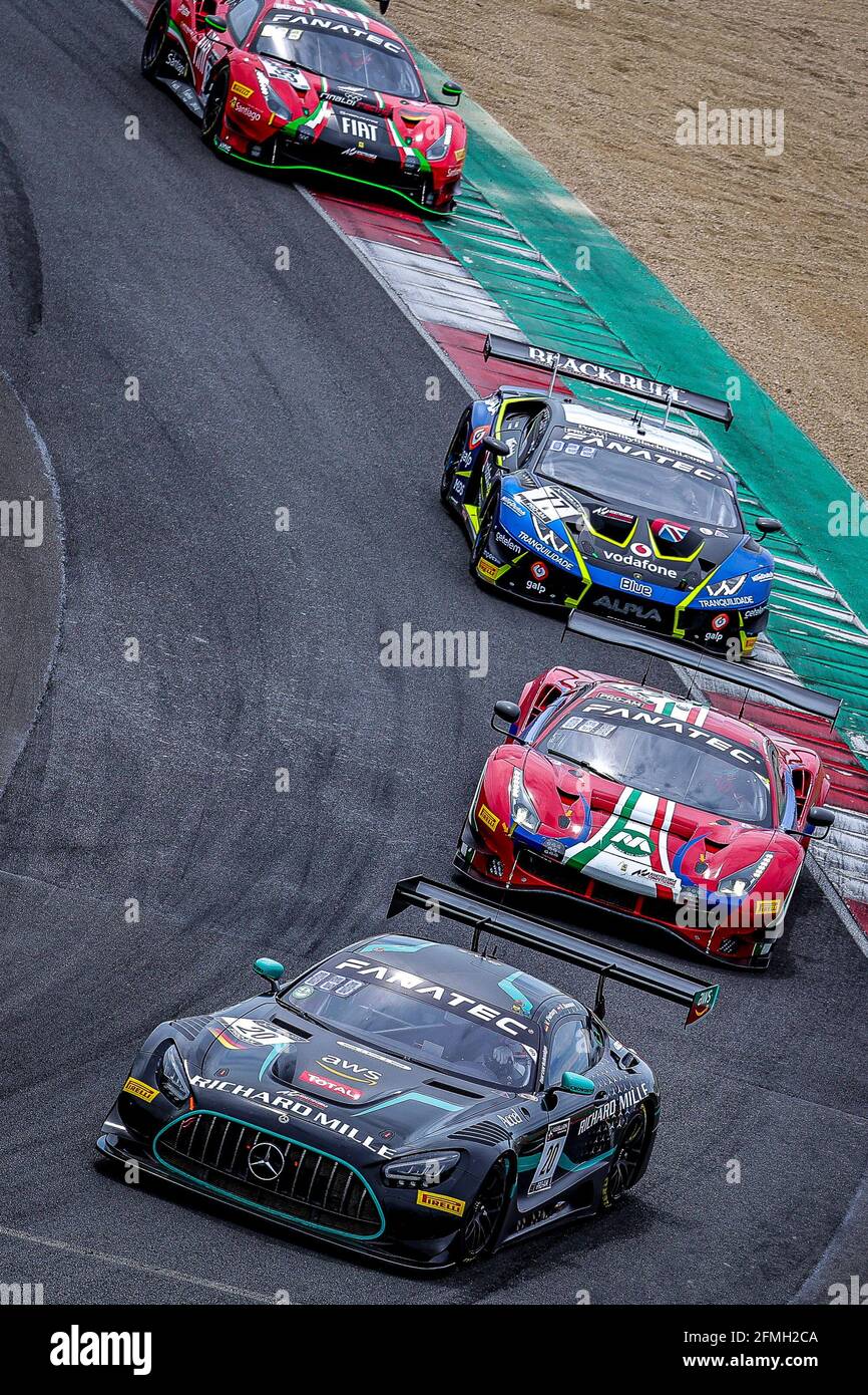 20 Pierburg Valentin (ger), Baumann Dominik (aut), SPS Automotive Performance, Mercedes-AMG GT3, azione durante il 2° round del 2021 Fanatec GT World Challenge Europe Powered by AWS, dal 6 al 9 maggio 2021 sul circuito di Nevers Magny-Cours, Magny-Cours, Francia - Foto Paulo Maria / DPPI Foto Stock