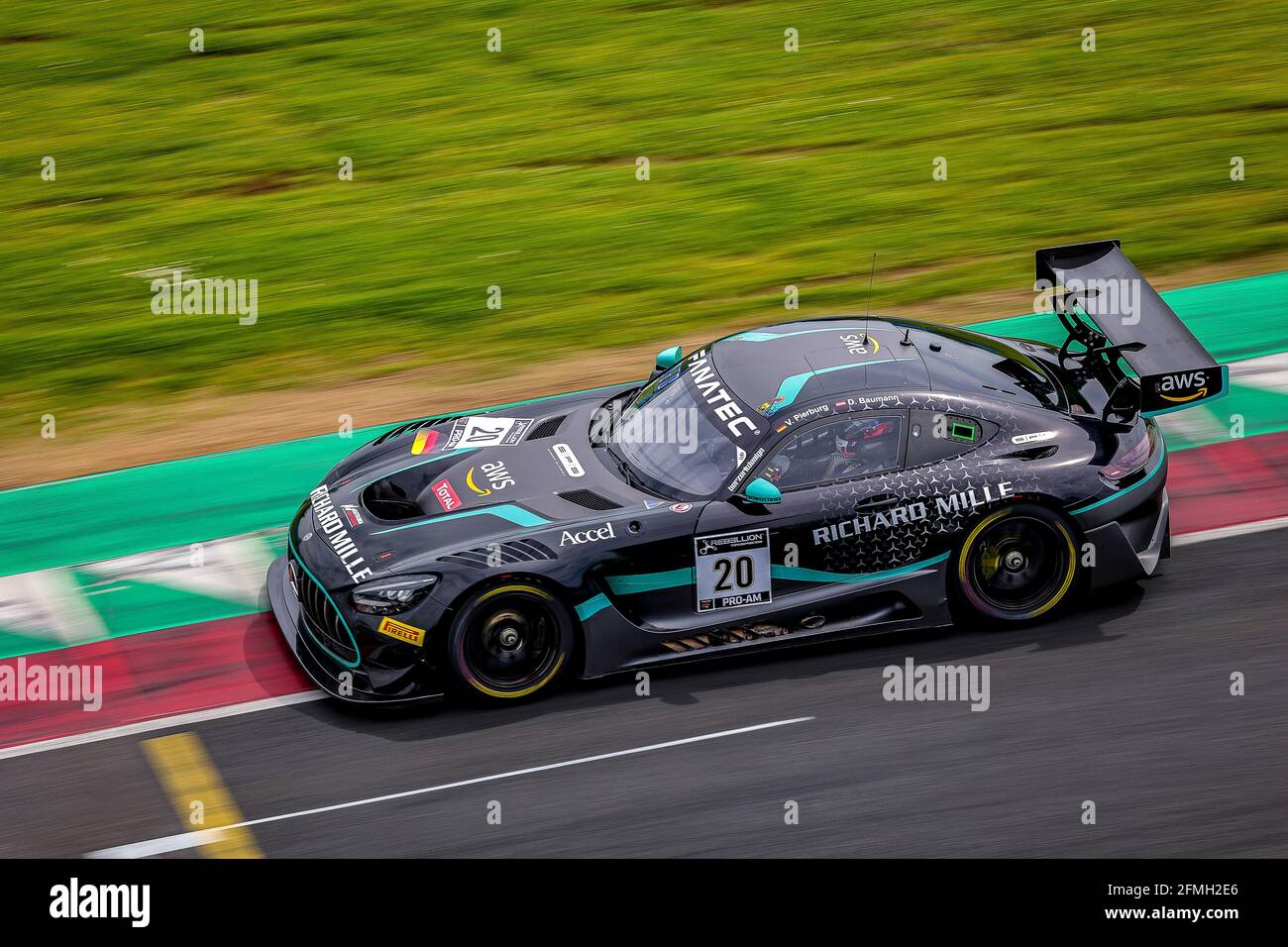 20 Pierburg Valentin (ger), Baumann Dominik (aut), SPS Automotive  Performance, Mercedes-AMG GT3, azione durante il 2° round del 2021 Fanatec  GT World Challenge Europe Powered by AWS, dal 6 al 9 maggio