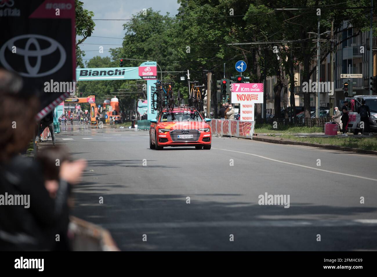 Tappa 1 della gara ciclistica 'giro d'Italia' 2021 a Torino Foto Stock