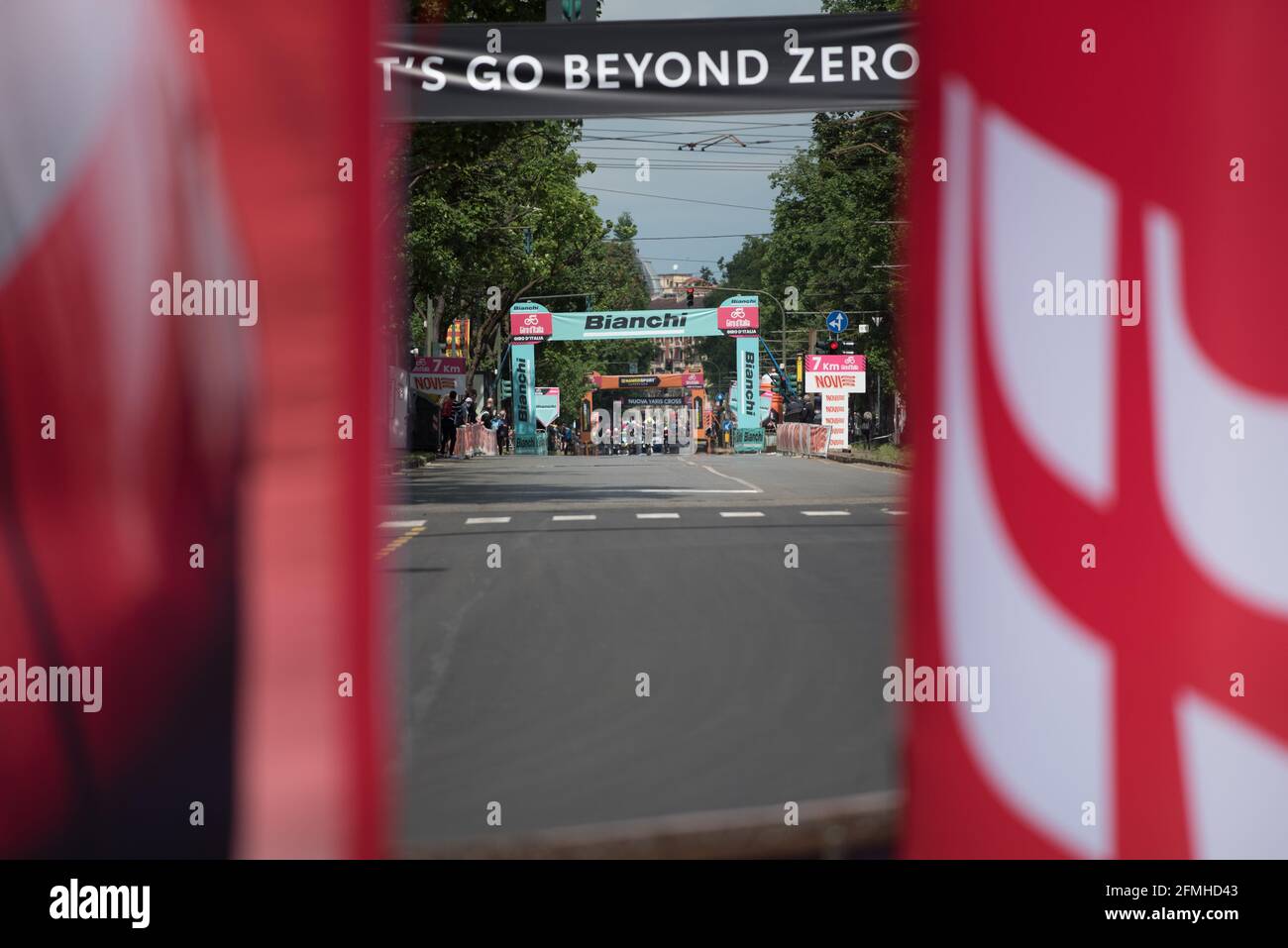 Tappa 1 della gara ciclistica 'giro d'Italia' 2021 a Torino Foto Stock